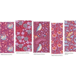 Tilda Hibernation Hibiscus fabrics by the meter
