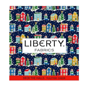 Liberty of London Deck The Halls Yuletide Cheer Christmas Fabrics by the meter