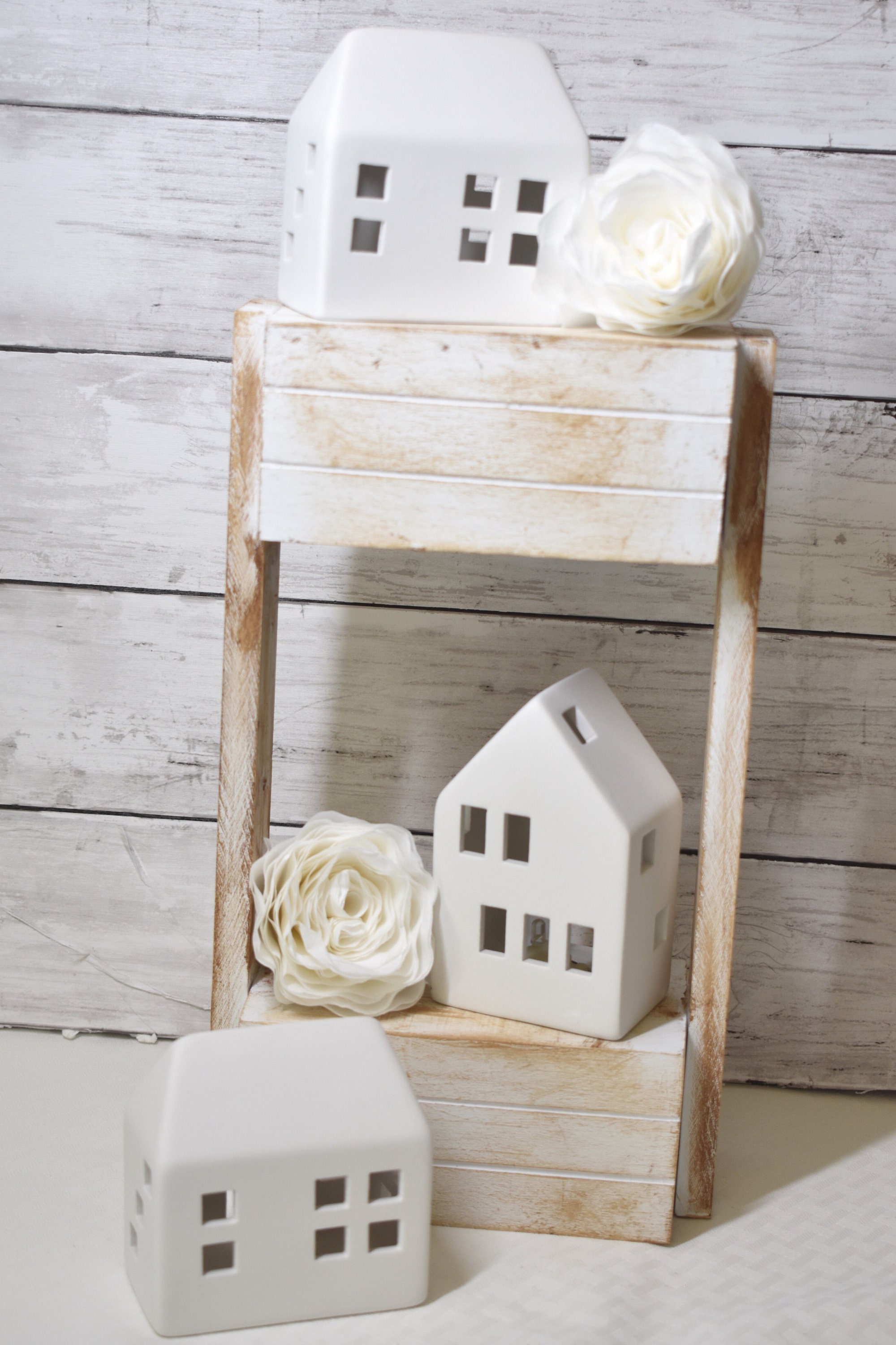 Two Tiered Display Boxes, Wooden Display Boxes, Antiqued Boxes, Wooden ...