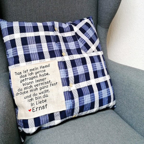 SOUVENIR CUSHION from your favorite garment