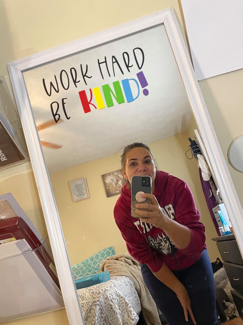 Work Hard Be Kind Motivational/car Decal - Etsy