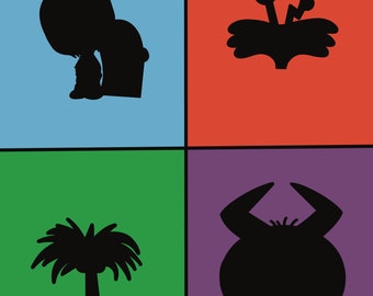 Fosters Home for Imaginary Friends Color Block Digital Print