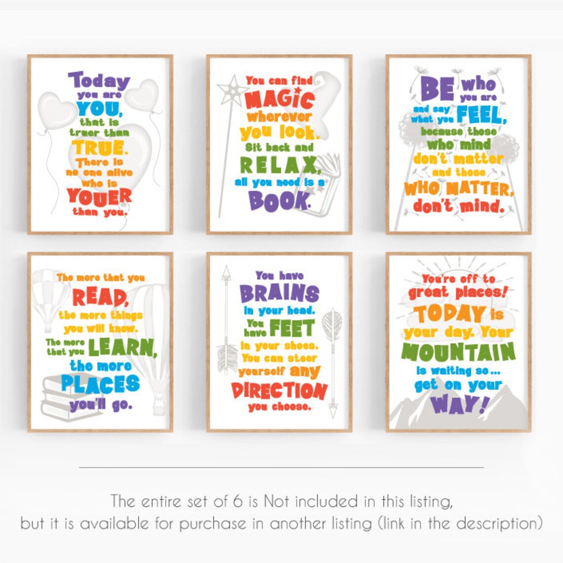 Dr Seuss Quote Sign Digital Print File Printable Inspirational | Etsy