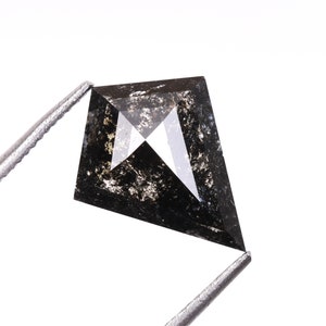 1.39 CT, 11.1 X 8.9 MM | Natural Loose Diamond | Salt And Pepper Diamond Kite Diamond Ring | Fancy Diamond For Engagement Ring | OM7695A