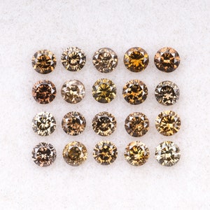 0.70 CT, 2.0 MM Natural Diamond, Loose Diamond, Round Brilliant Cut Diamond, Fancy Diamond For Earrings & Wedding Ring Or Engagement Ring