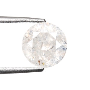 1.04 CT, 6.3 MM | Natural Loose Diamond | Salt And Pepper Diamond | Round Brilliant Cut Diamond | Fancy Diamond For Engagement Ring | OM2891