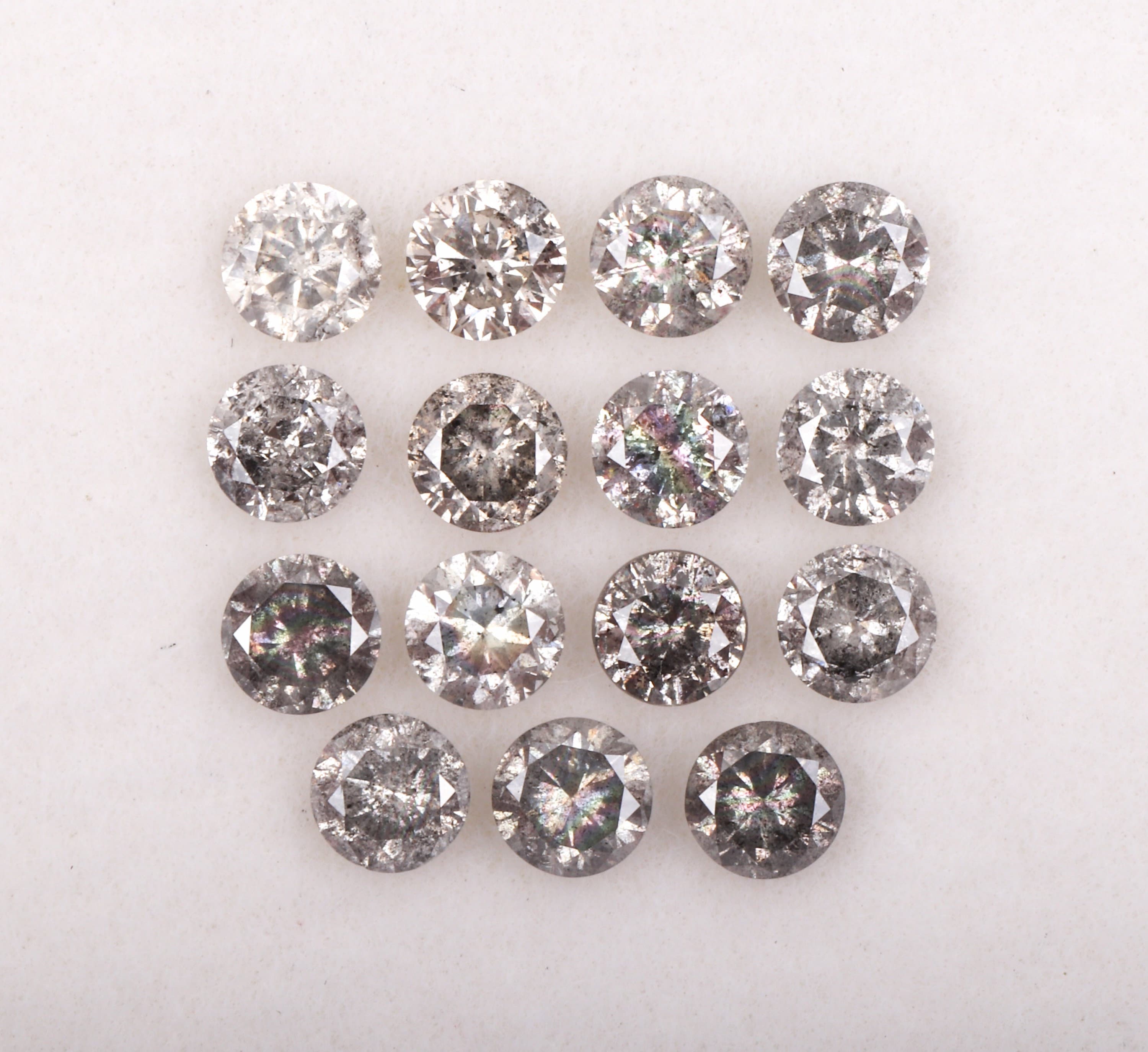 Orecchini A Perno In Argento 925 Con Simil-Diamante Tondo 7mm - Solitario Da Donna, Old English Jewellers