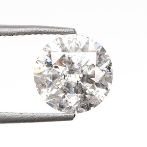 1.01 CT, 6.3 MM | Natural Loose Diamond | Salt And Pepper Diamond | Round Brilliant Cut Diamond | Fancy Diamond For Wedding Ring | OMB00181