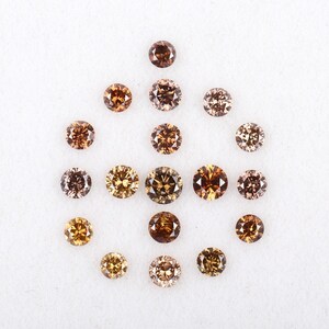 0.99 CT,2.3 To 2.9 MM, Fancy Color Round Brilliant Cut Minimal Diamonds, Engagement Ring Jewelry Diamonds, Best Price Diamonds[18 pcs]OM1904