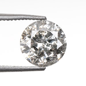 1.03 CT, 6.3 MM | Natural Loose Diamond | Salt And Pepper Diamond | Round Brilliant Cut Diamond | Fancy Diamond For Wedding Ring | OMB00186