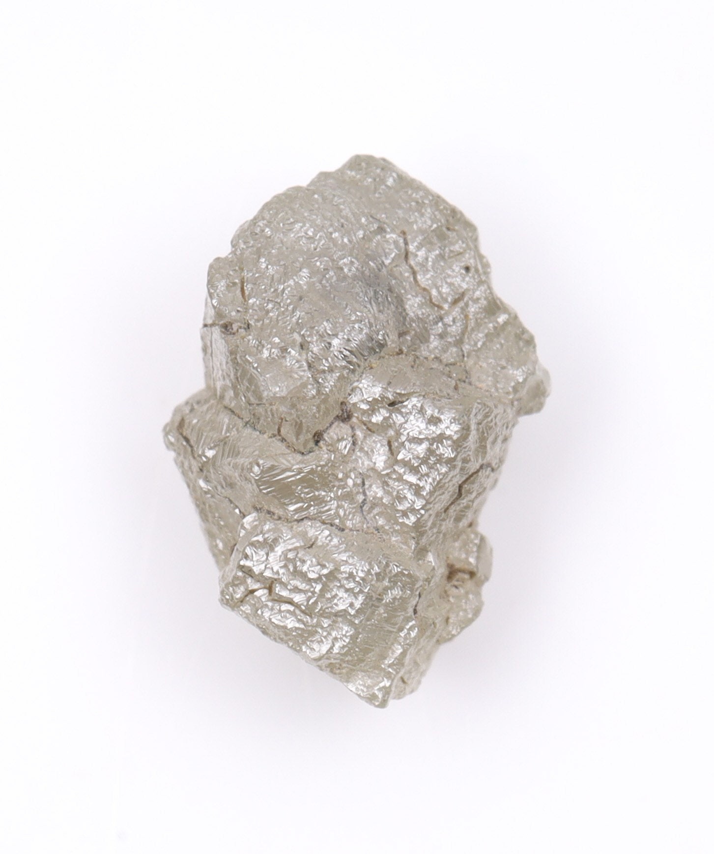 Pendentif Diamant Brut Naturel 0.68 Ct Gris/Blanc - Argent 925 - ZHOYA DIAMONDS