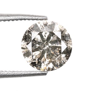 1.02 CT, 6.2 MM | Natural Loose Diamond | Salt And Pepper Diamond | Round Brilliant Cut Diamond | Fancy Diamond For Wedding Ring | OMB00171