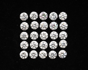 1.14 CT, 2.2 MM | Loose Diamond | Round Brilliant Cut Diamond | Lab Diamond | Lab Grown Diamond | Lab Created Diamond [25 PCS] | OM7978