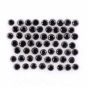 0.51 CT, 1.2 MM Natural Diamond, Loose Diamond, Enhanced Black Color Diamond, Round Brilliant Cut Diamond, Fancy Diamond For Wedding Ring