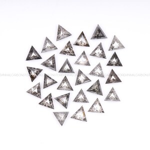 1.75 CT, 3.0 MM | Natural Loose Conflict Free Diamond | Salt And Pepper Diamond | Triangle Cut Diamond | Diamond For Wedding Ring | OM7401