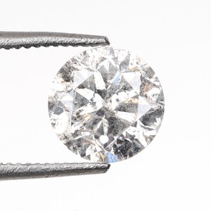 0.96 CT, 6.0 MM | Natural Loose Diamond | Salt And Pepper Diamond | Round Brilliant Cut Diamond | Fancy Diamond For Wedding Ring | OMB00177