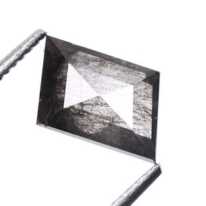 0.74 CT,8.5 X 6.6 MM | Natural Loose Diamond | Salt And Pepper Diamond | Kite Cut Diamond | Conflict Free Diamond For Wedding Ring | OM73021