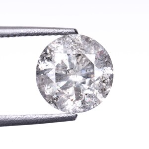 1.07 CT, 6.3 MM | Natural Loose Diamond | Salt And Pepper Diamond | Round Brilliant Cut Diamond | Fancy Diamond For Wedding Ring | OM77944