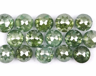 3.2 To 3.4 MM | Natural Loose Diamond | Fancy Green Diamond | Round Rose Cut Diamond | Fancy Diamond For Engagement Ring, Earring & Pendant