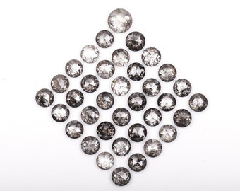 3.0 MM Natural Diamond, Loose Diamond, Salt And Pepper Diamond, Round Rose Cut Diamond, Fancy Diamond For Engagement Ring & Wedding Ring