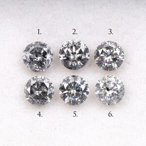 5.3 MM | Natural Loose Diamond | Salt And Pepper Diamond | Round Brilliant Cut Diamond | Fancy Diamond For Engagement Ring | OMB0013