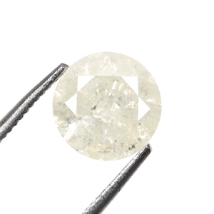 1.05 CT, 6.5 MM | Natural Loose Diamond | Salt And Pepper Diamond | Round Brilliant Cut Diamond | Fancy Diamond For Engagement Ring | OM2889