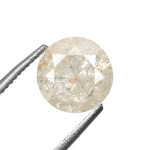 1.06 CT, 6.4 MM | Natural Loose Diamond | Salt And Pepper Diamond | Round Brilliant Cut Diamond | Fancy Diamond For Engagement Ring | OM2890