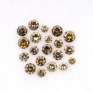 0.81 CT, 1.6 To 2.5 MM | Natural Loose Diamond | Fancy Color Diamond | Round Brilliant Cut Diamond | Conflict Free Diamond [20 PCS] | OM9162
