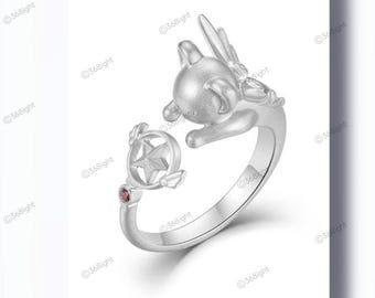 Cardcaptor Sakura s925 silver Cerberus ring
