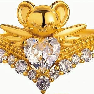 Cardcaptor Sakura Kero-chan zilveren s925-ring