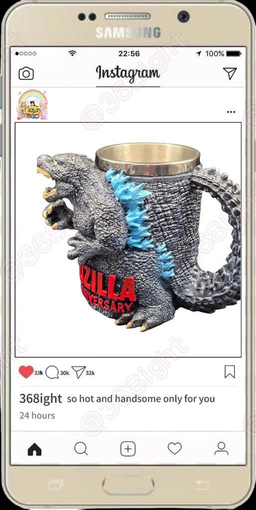 ゴジラ70周年記念3Dマグカップ - Etsy 日本