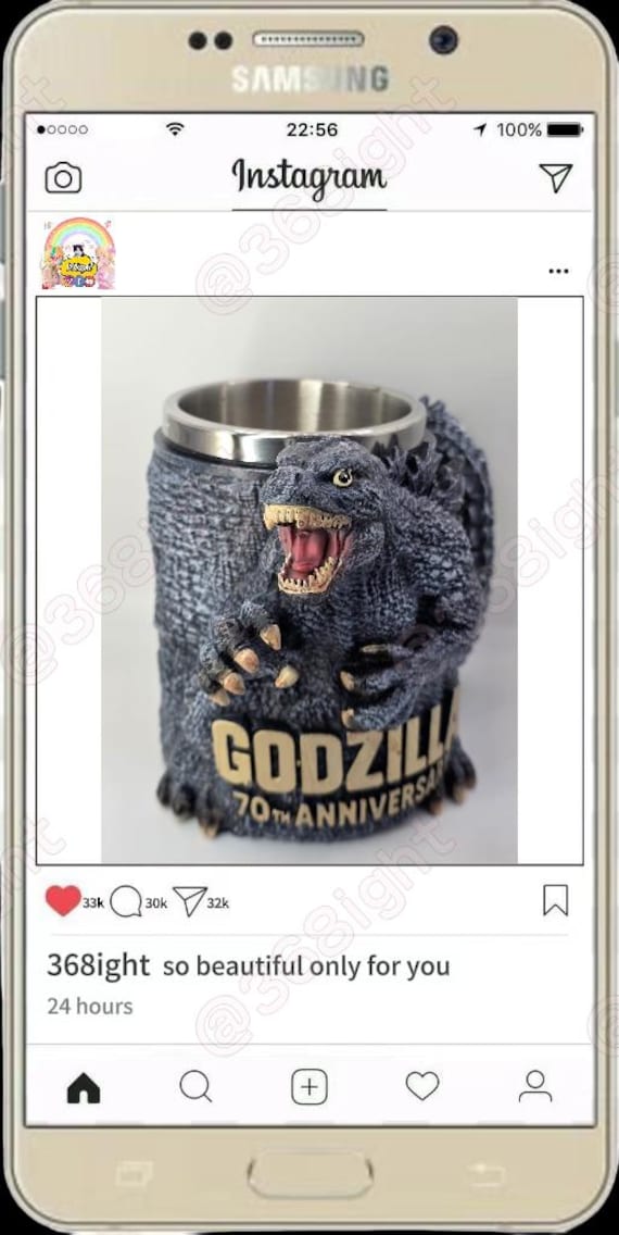 Godzilla 70th Anniversary 3D Mugs Cup - Etsy