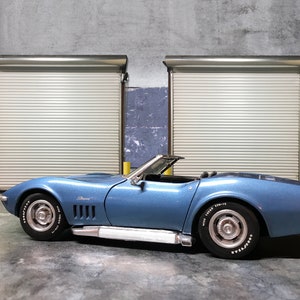 1:64 Scale diorama miniature background wall — car NOT included. DIGITAL DOWNLOAD