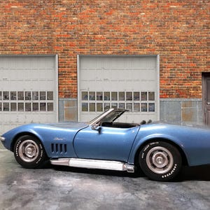 1:64 Scale diorama miniature background wall — car NOT included. DIGITAL DOWNLOAD