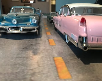 1:24 Scale Diorama Miniature Road Panel Diecast Model Car Background Display PRINTABLE DIGITAL DOWNLOAD