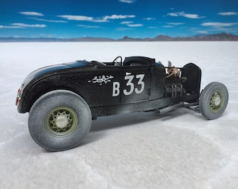 1:43 Scale Diorama Miniature Bonneville Salt Flats Garage Shop Diecast Model Car Background Display PRINTABLE DIGITAL DOWNLOAD