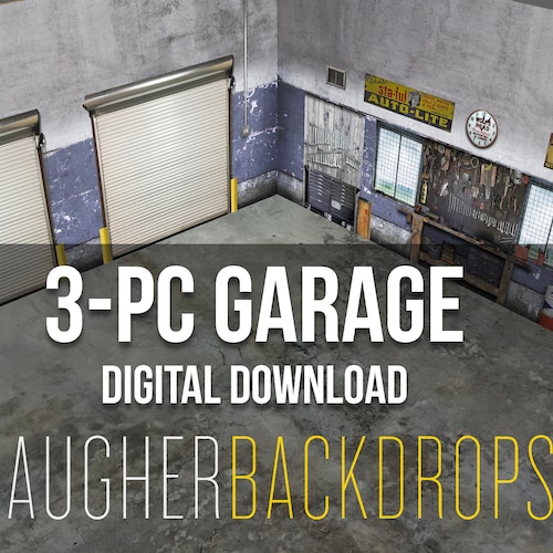 Instant Download Printable Garage Diorama Display 1/18 Scale - Etsy