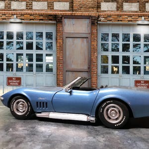 1:64 Scale diorama miniature background wall — car NOT included. DIGITAL DOWNLOAD