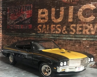 1:64 Scale Diorama Miniature Buick Garage Shop Diecast Model Car Background Display PRINTABLE DIGITAL DOWNLOAD