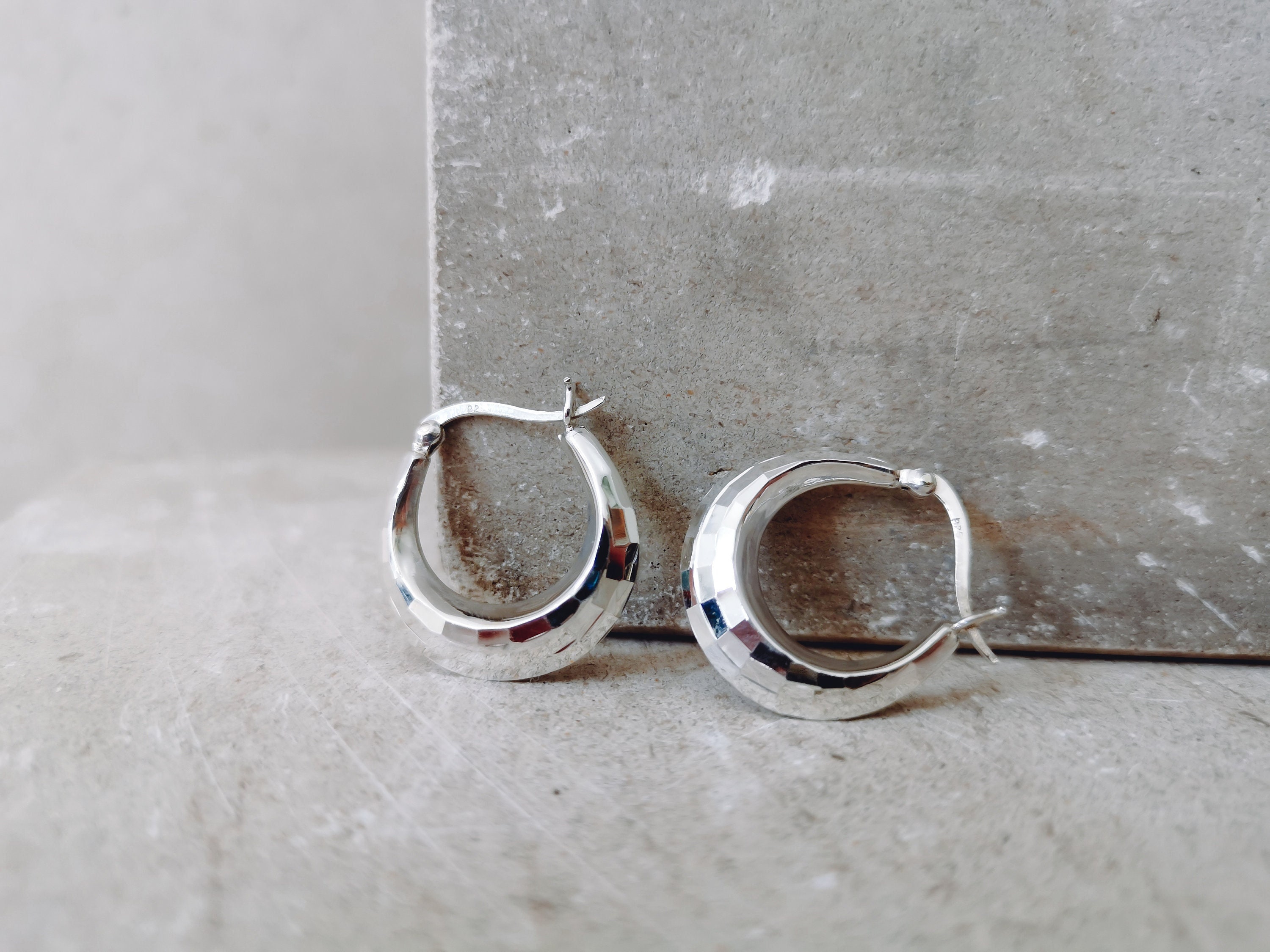 JeweBella Orecchini Acciaio Chirurgico Donna Set Orecchini Argento/Oro Piccoli Anallergici Donna Piercing Orecchio Argento Zirconia Opale Pietra Di Luna - Foto 10