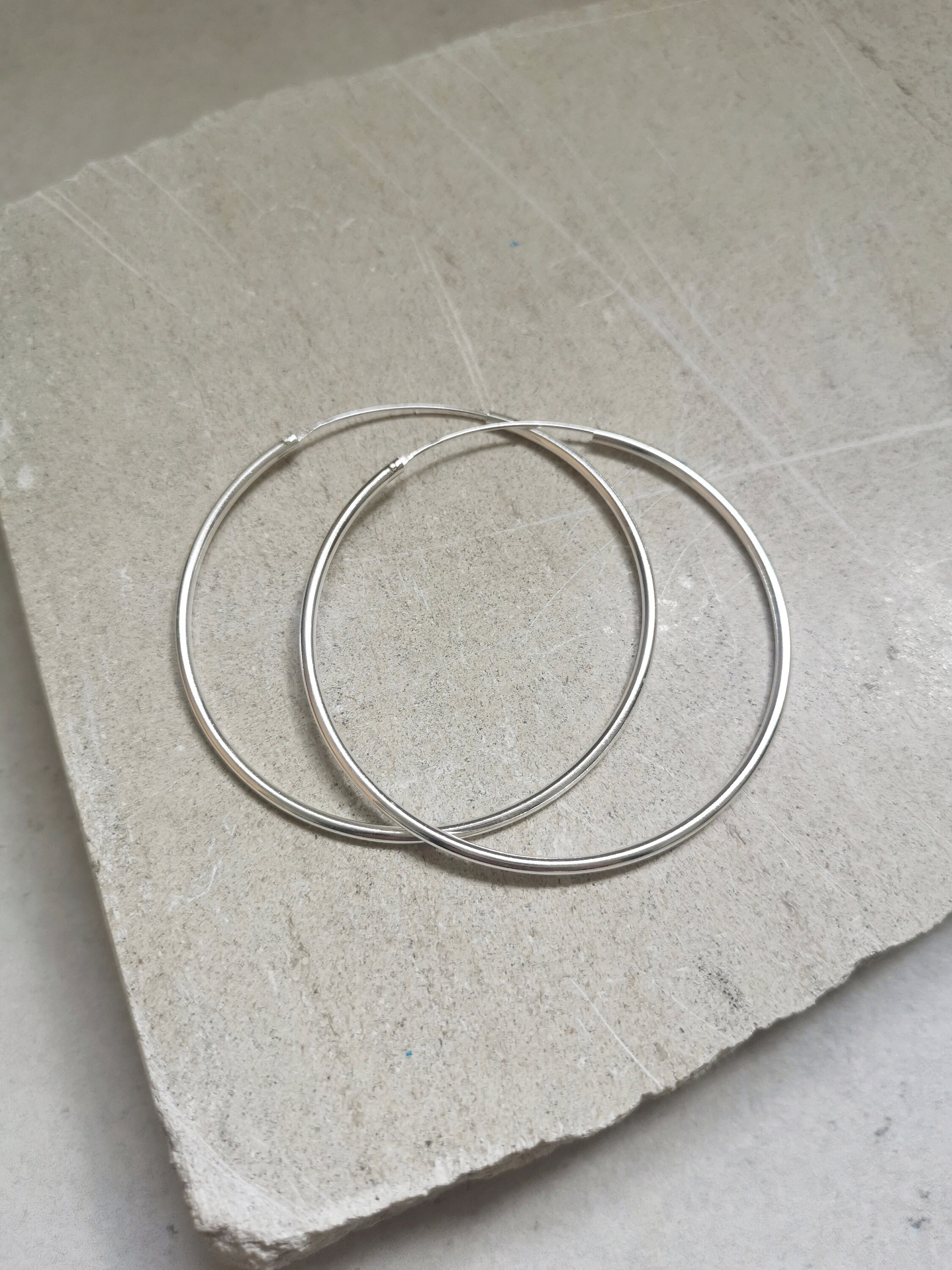 5 Paia Di Orecchini A Cerchio Minimalisti In Acciaio Inossidabile - Foto 5