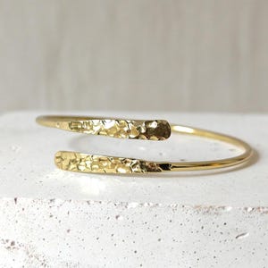 Golden adjustable bangle, hammered textured, brass bangle, Golden Bangle Cuff, Minimalist bracelet