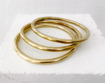 Solid brass bangle, wide statement bangle, tribal gold bangle, minimalist simple bangle