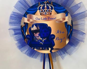 Door decoration Little Prince Babyshower Sünnet Babyboy tulle rosette blue door decoration