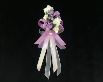 Flower Pin Pin Groom Lilac Damat Yaka Cicegi Diamond Organza Bow Button Flower Bouquet