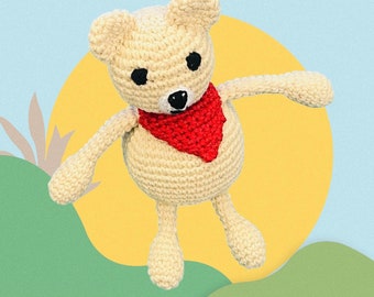 Amigurumi Bear Handmade Baby Accessories Babyshower Play Chain Gifts Toys
