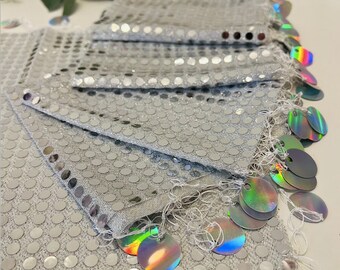 Halay Mendili Large Dance Towels Wedding Sequin Towels Sequin Towels