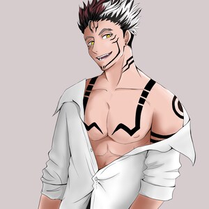 Tattoo X Anime Boy Series Prints Etsy