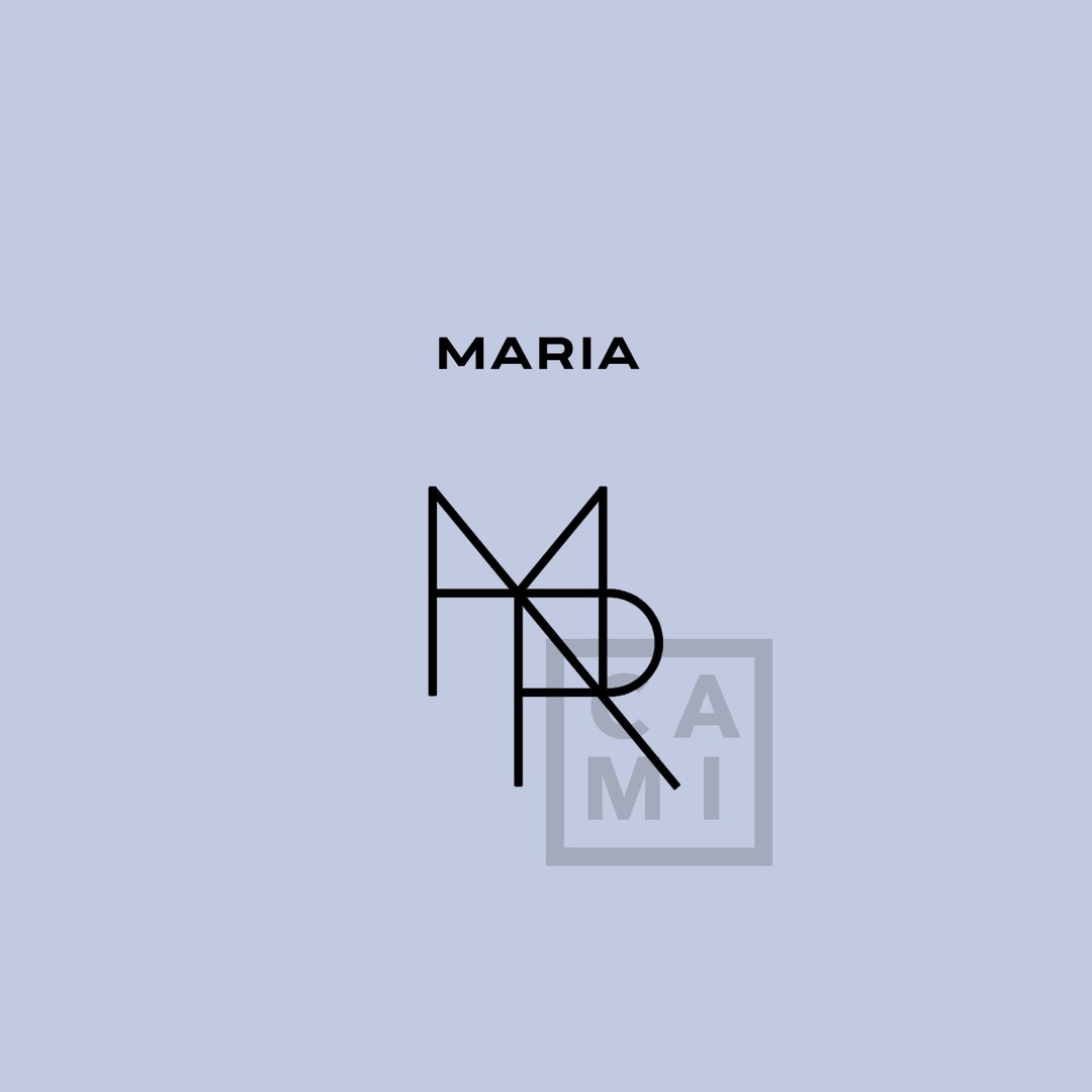 Logotipo de nombre prefabricado (María) Logotipo de nombre personalizado  de TikTok Descarga instantánea de archivos digitales México