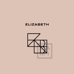 Premade Name Logo (Elizabeth) - TikTok Custom Name Logo - Digital File Instant Download